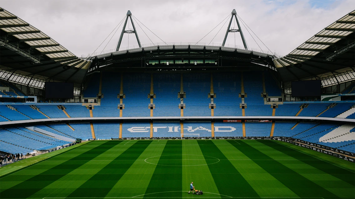 The Pep Guardiola Stand na Etihad Stadium
