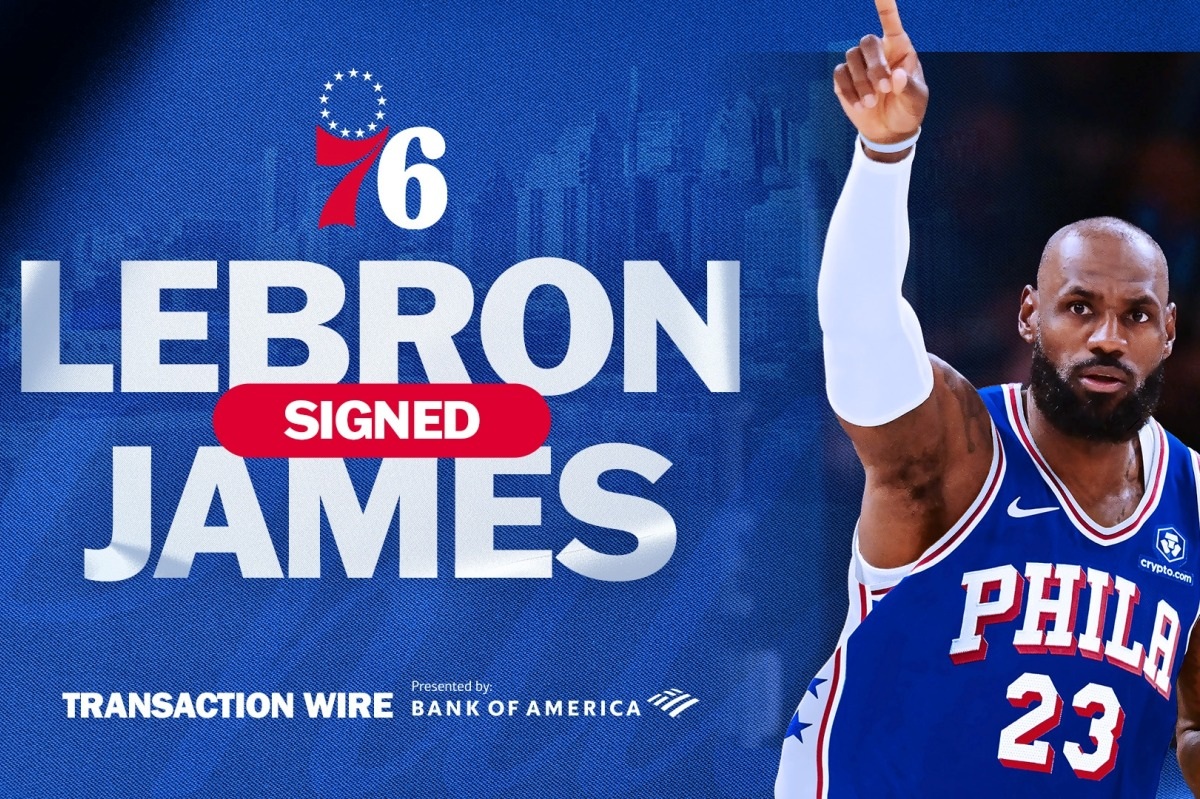 LeBron James w Philadelphia 76ers 2026