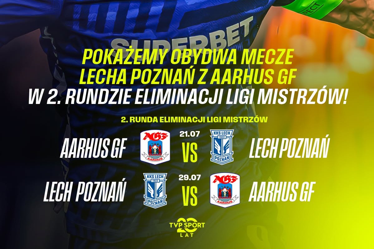 Lech Poznań - Aarhus w TVP Sport