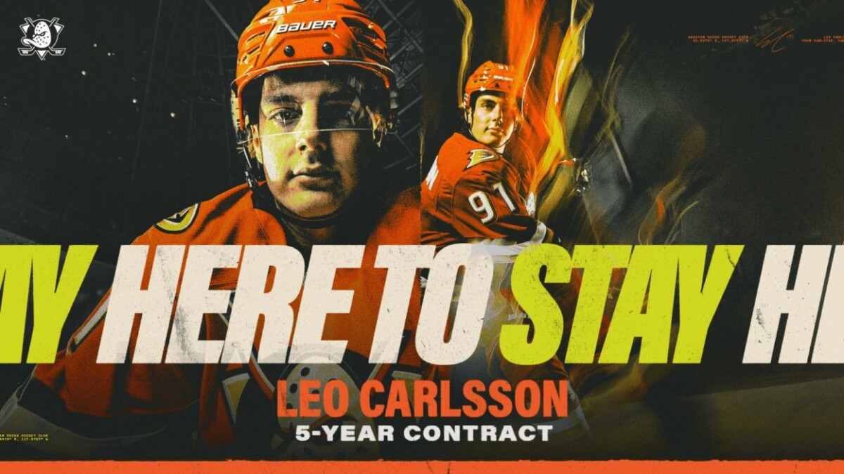 Leo Carlsson w Anaheim Ducks