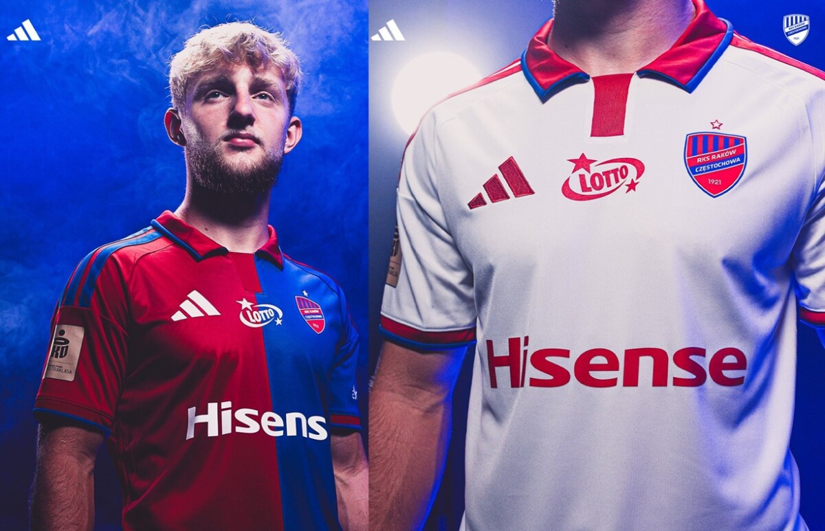 Raków Częstochowa - stroje meczowe 2026-27