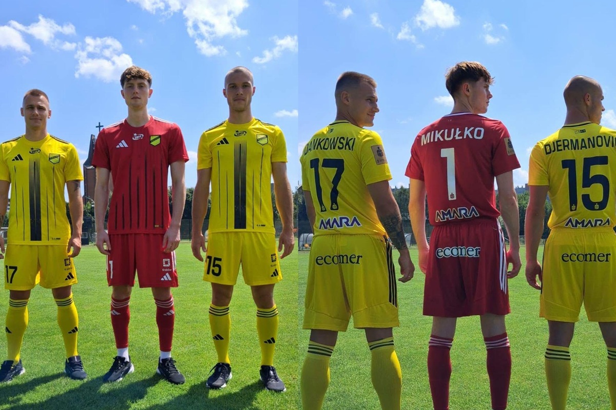 Wieczysta Kraków - stroje meczowe 2026-27