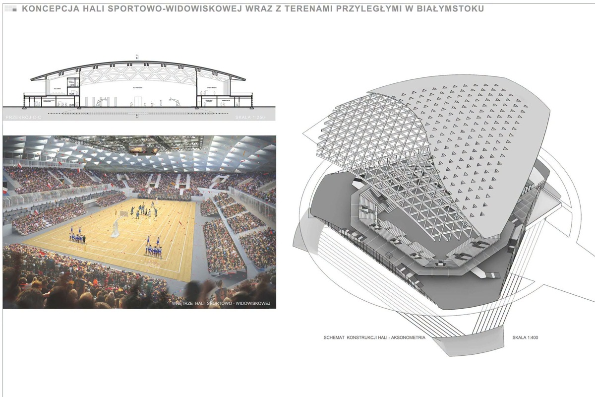 Białystok - hala widowiskowo-sportowa - projekt 2026