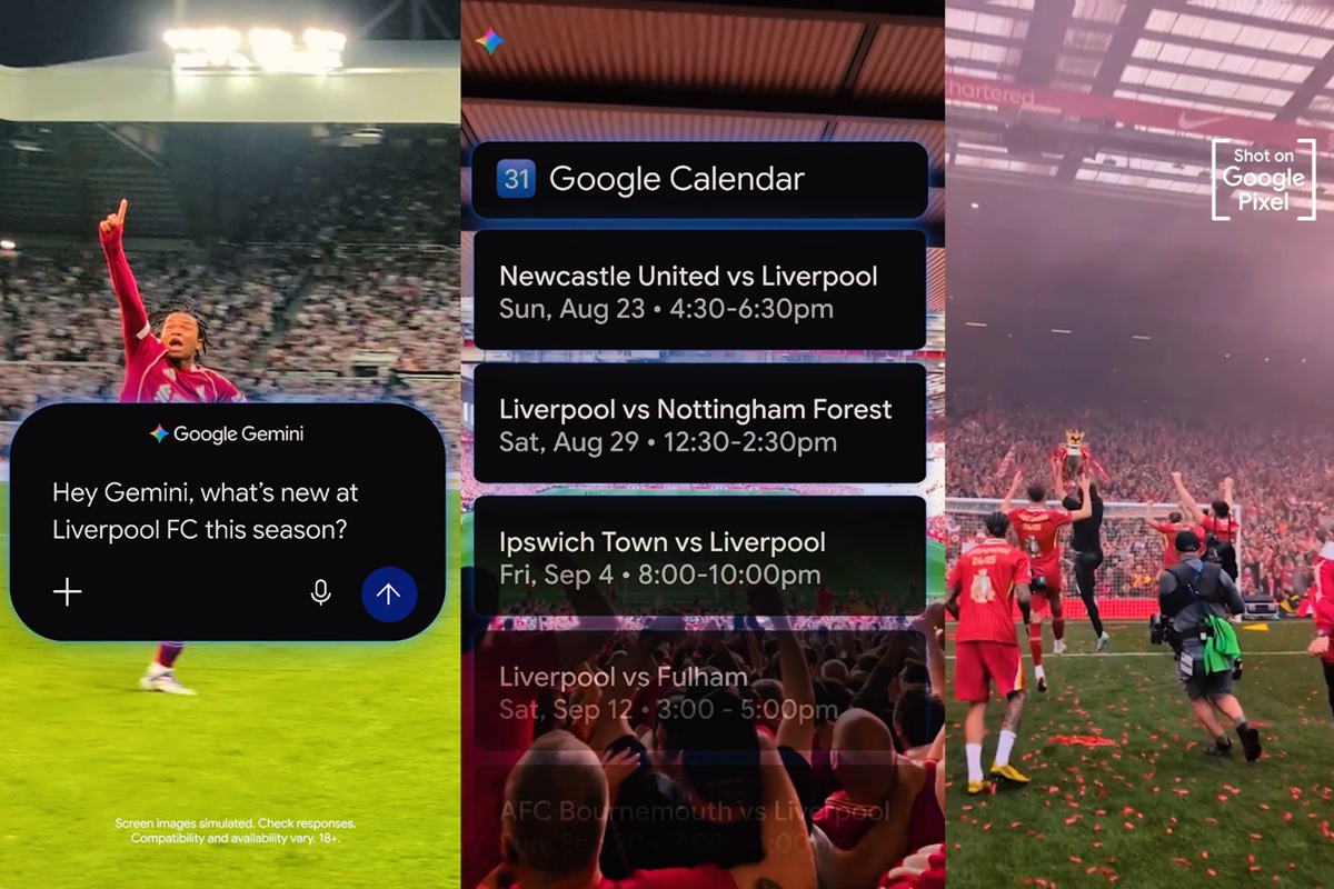 Liverpool FC - Google Gemini i Google Pixel 2026