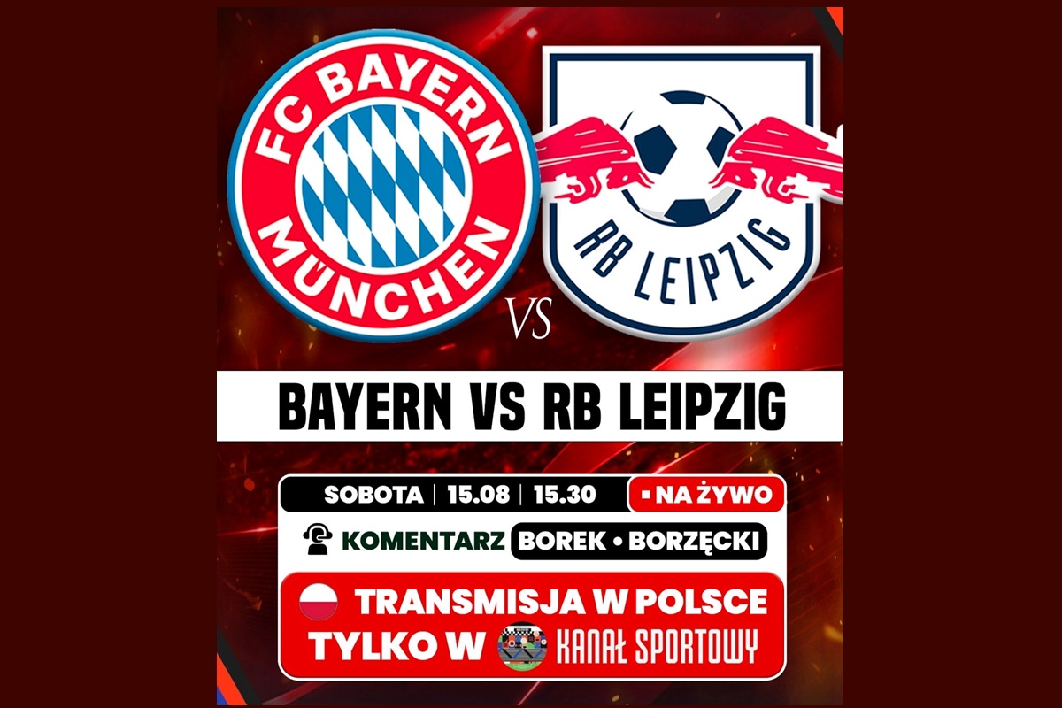 Mecz Bayern-RB Lipsk w Kanale Sportowym