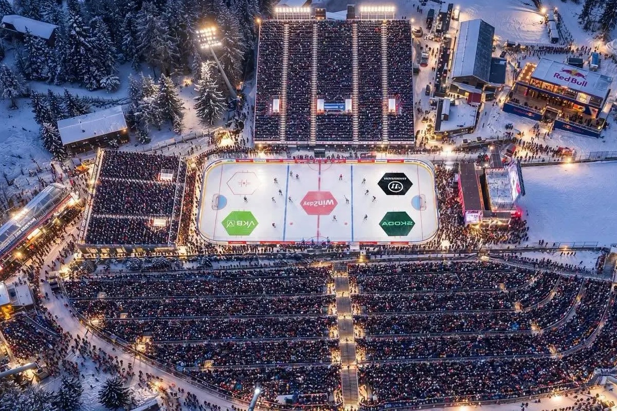 Alps Hockey League - stadion w Bischofshofen