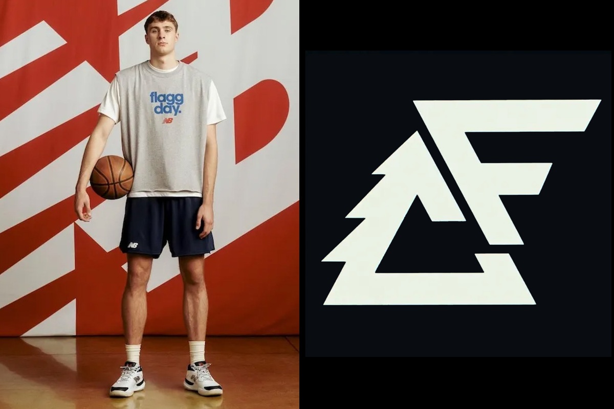 Cooper Flagg i New Balance - logo Tree-Riffic